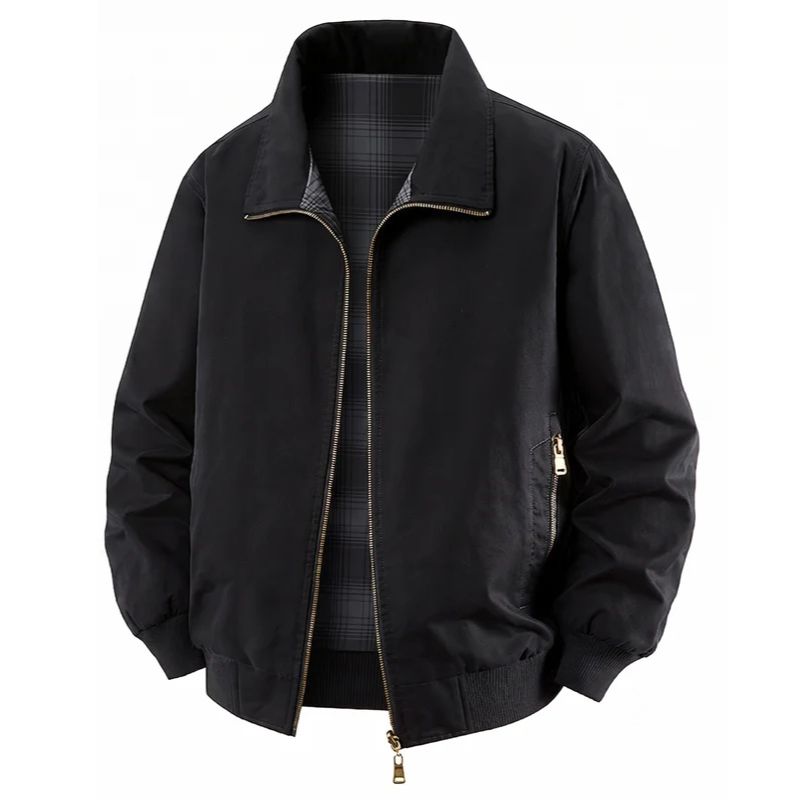 100% Cotton Plaid Reversible Workwear Jacket