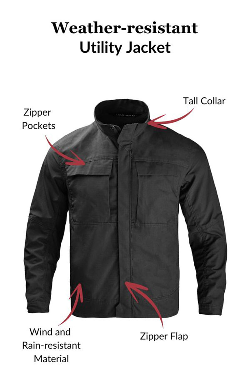 Weather-Resistant Utility Jacket
