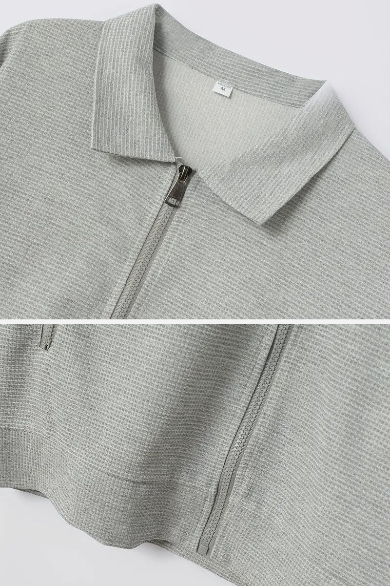 Waffle Fabric Athleisure Suit