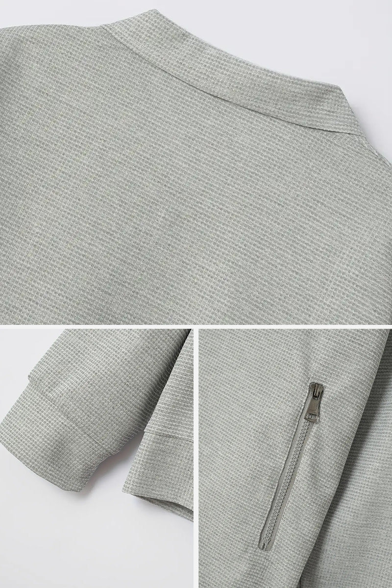 Waffle Fabric Athleisure Suit