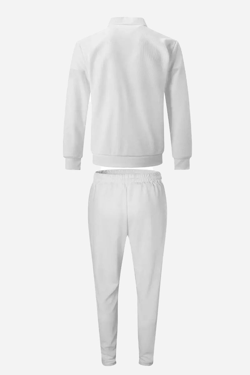 Waffle Fabric Athleisure Suit