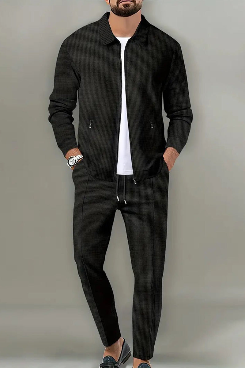 Waffle Fabric Athleisure Suit