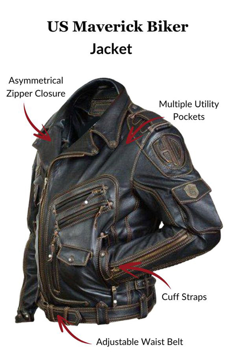 US Maverick Biker Jacket