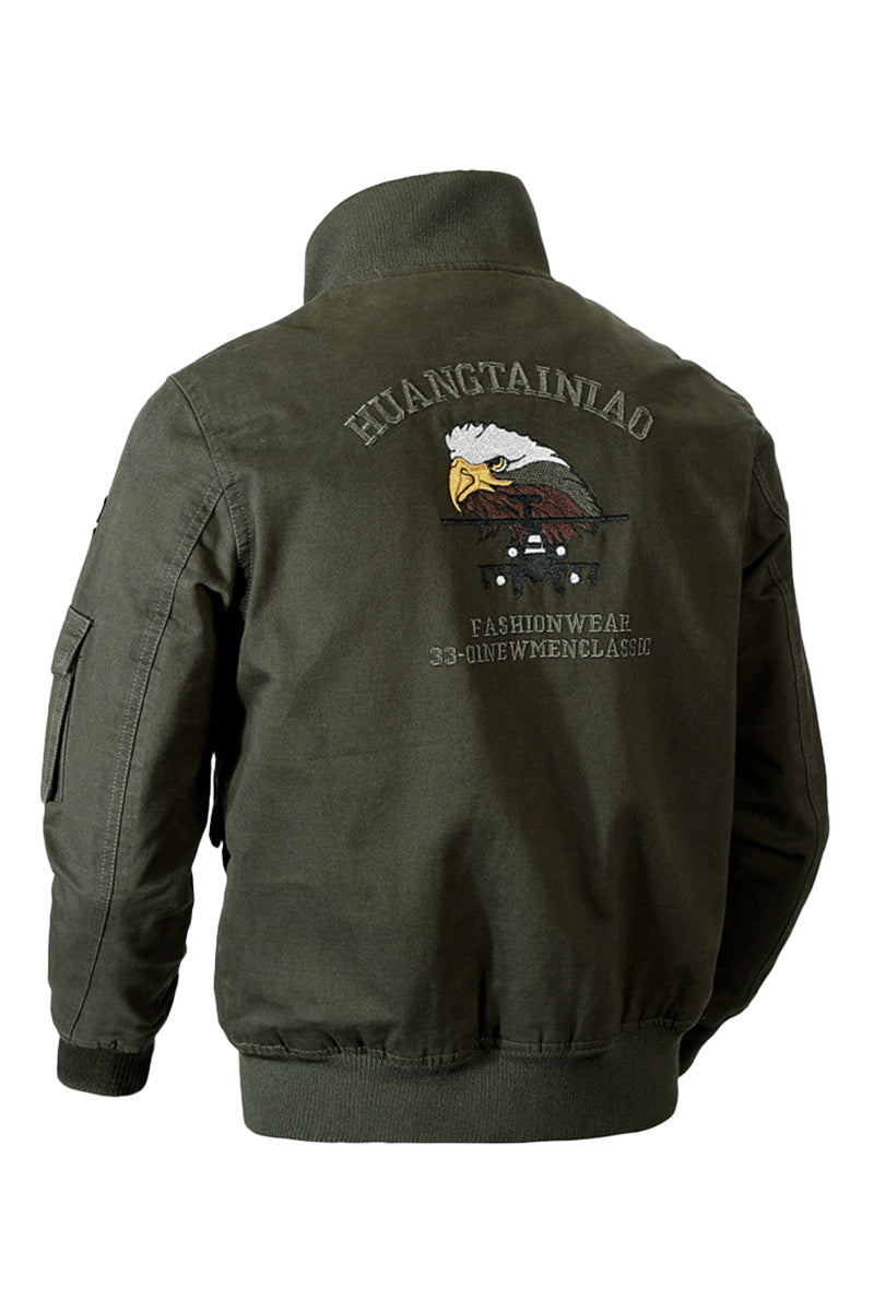 US Heritage Aviation-Inspired Bomber Jacket