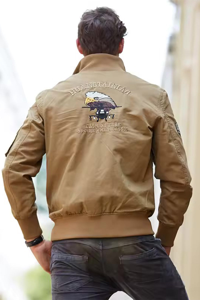 US Heritage Aviation-Inspired Bomber Jacket