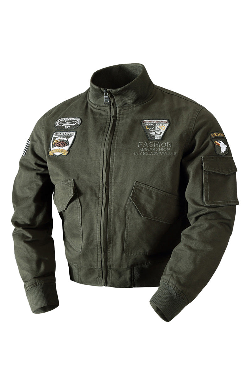 US Heritage Aviation-Inspired Bomber Jacket