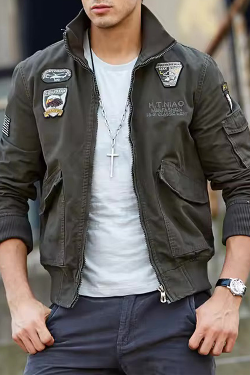 US Heritage Aviation-Inspired Bomber Jacket