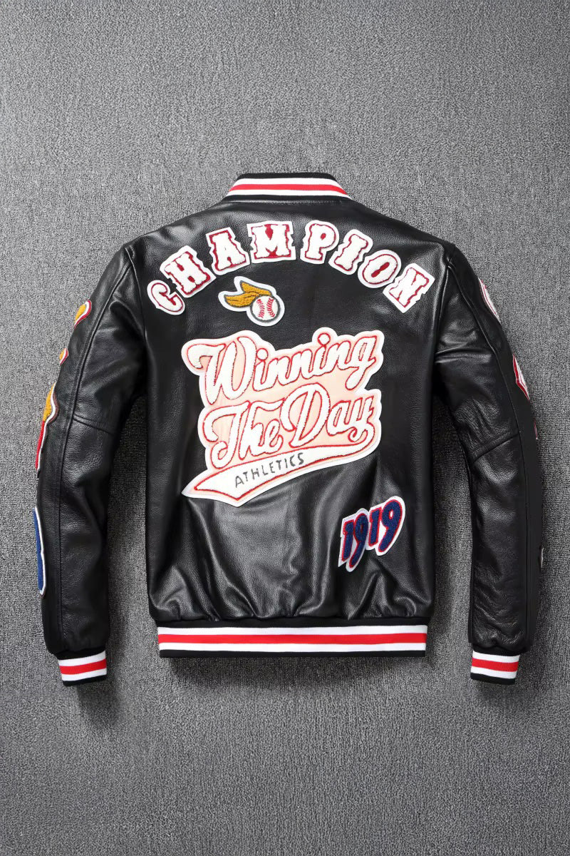 Vintage Route 66 Motorcycle Leather Jacket