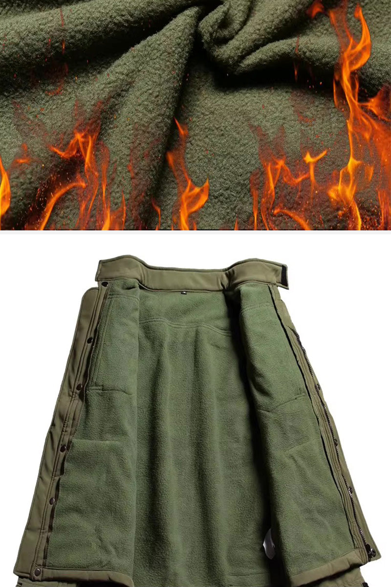 Military-Grade Softshell Waterproof Fleece-Lined Jacket