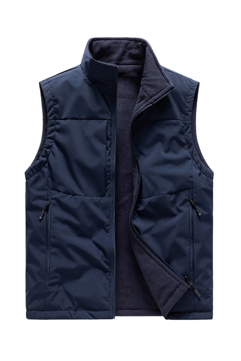 All-Season Reversible Fleece Vest