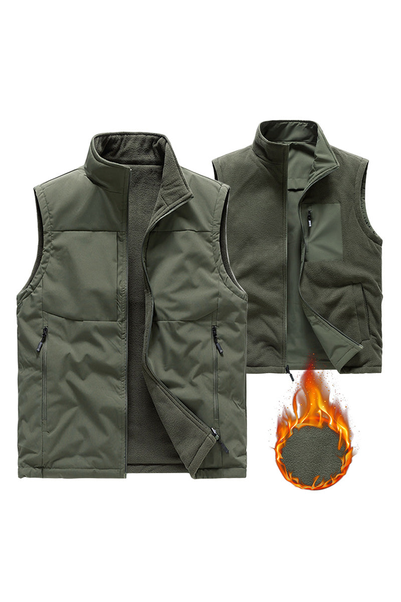 All-Season Reversible Fleece Vest