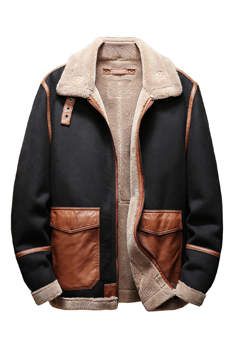 US Heritage Sherpa-Lined Flight Bomber Coat