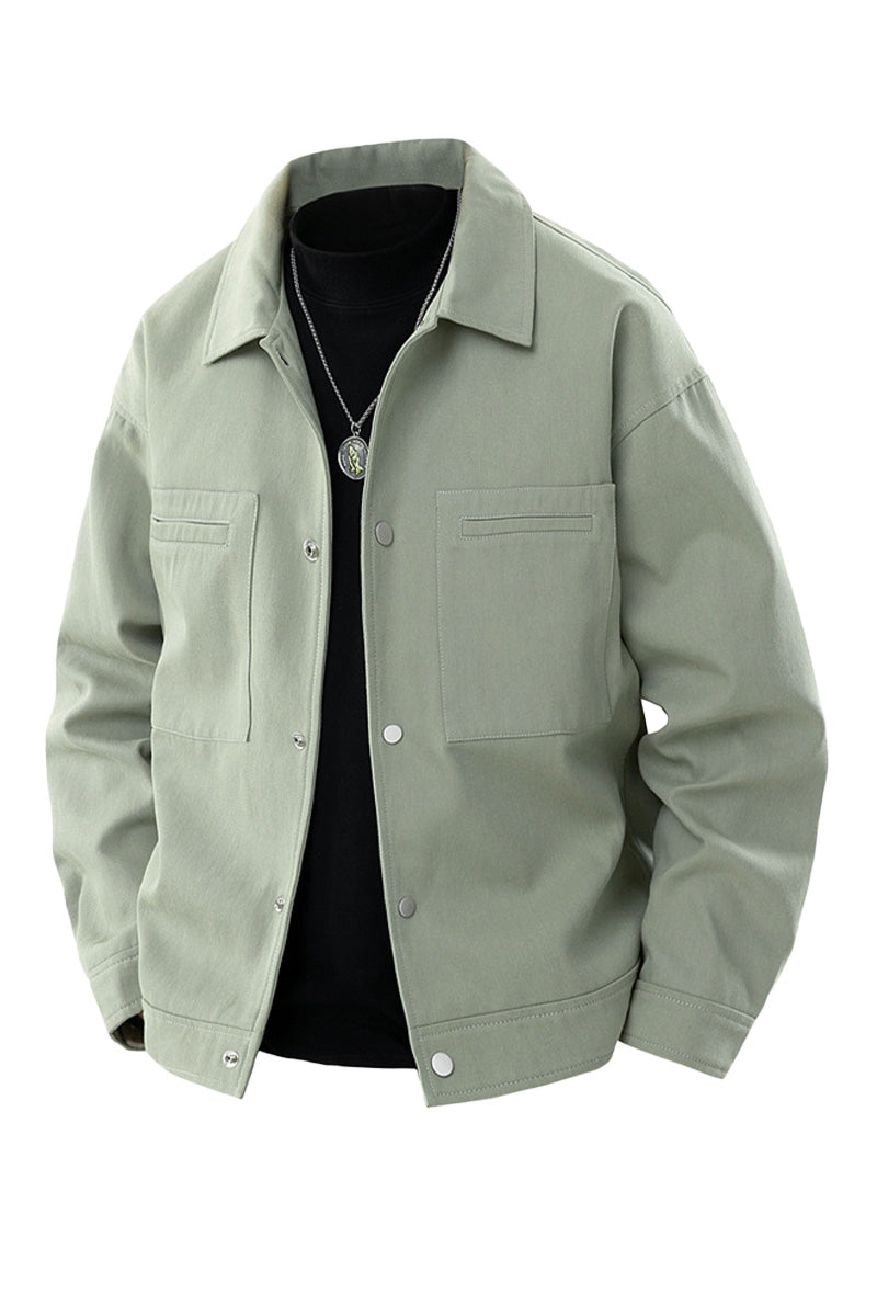 100% Cotton Heritage Lapel Everyday Jacket
