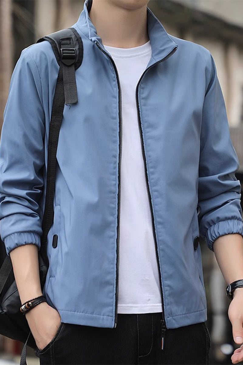 Lightweight Windproof Stand Collar Jacket
