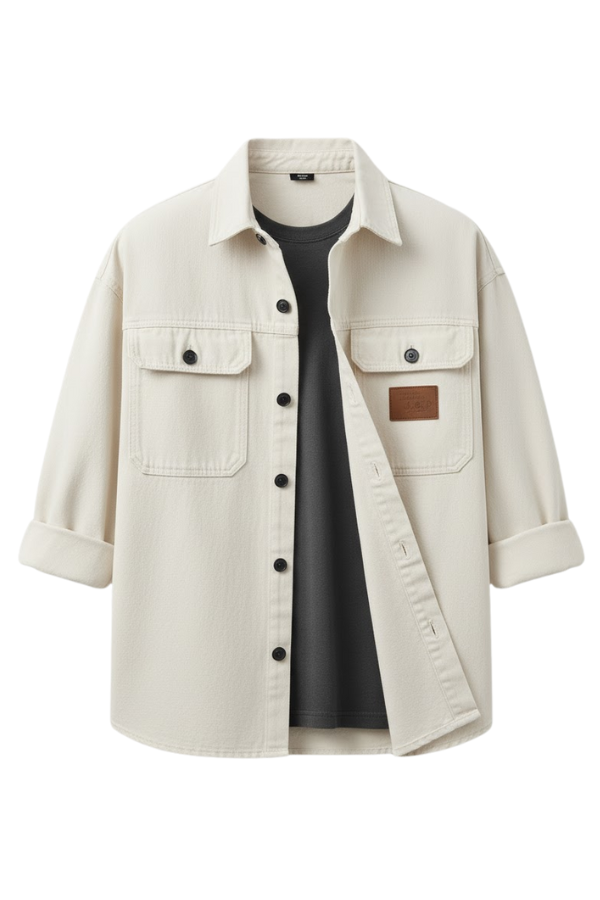 Casual Button Up Overshirt Jacket