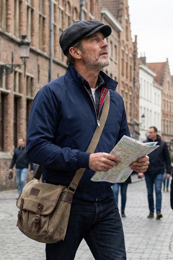 Classic Herringbone Newsboy Cap