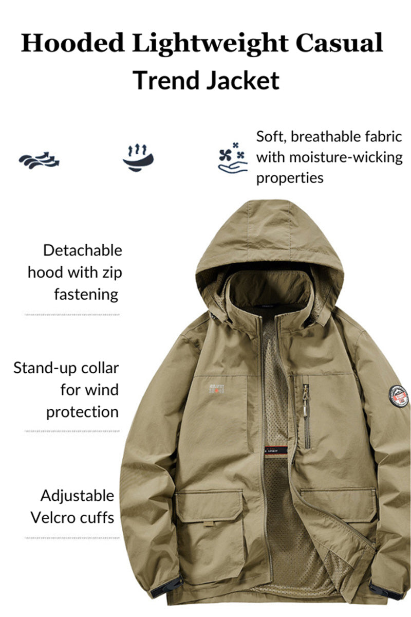 Hooded Lightweight Casual Trend Jacket