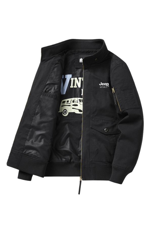 Military Style Utility Cargo Jacket