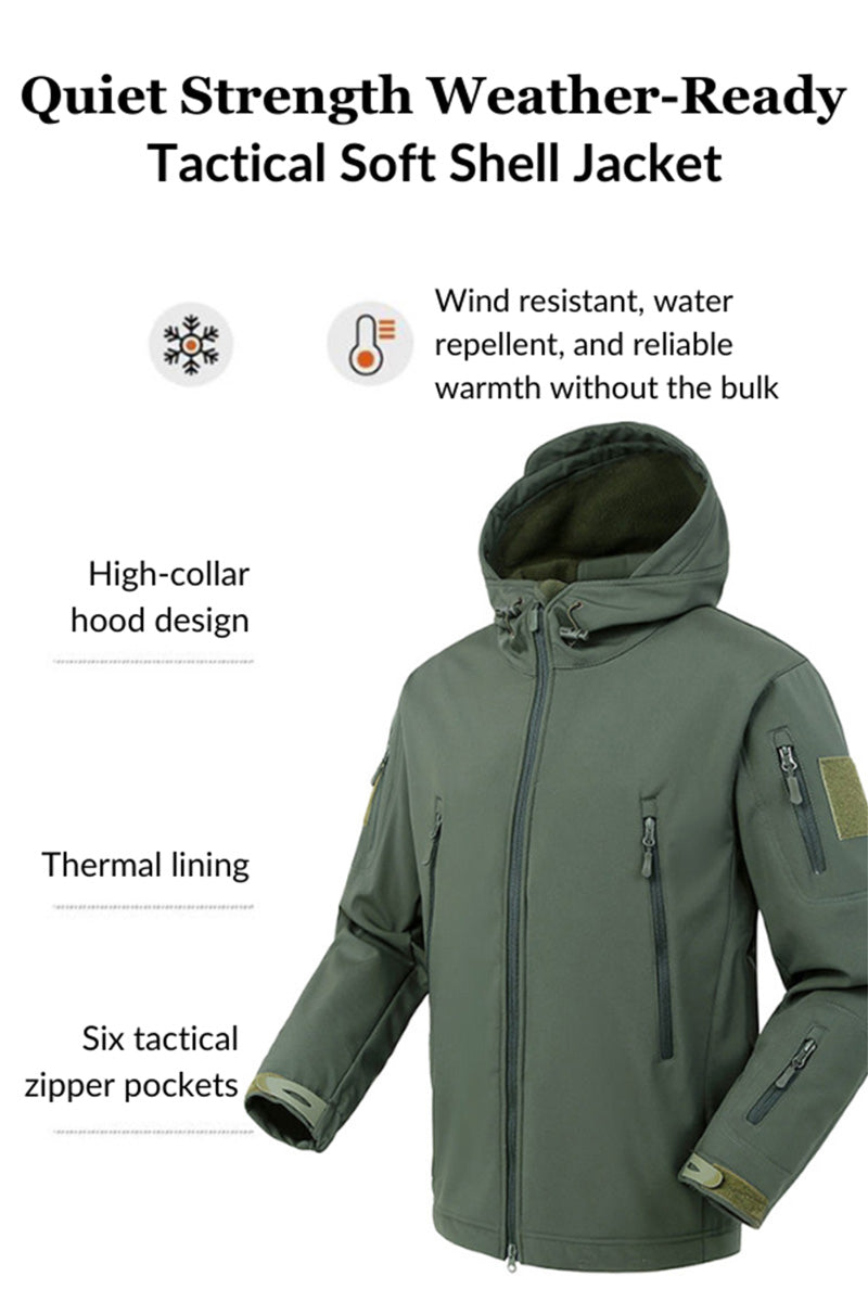 Quiet Strength Weather-Ready Tactical Soft Shell Jacket