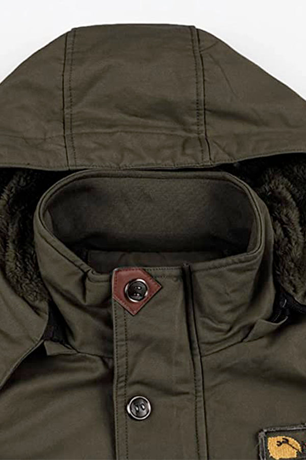 Washable Hooded Cotton Jacket