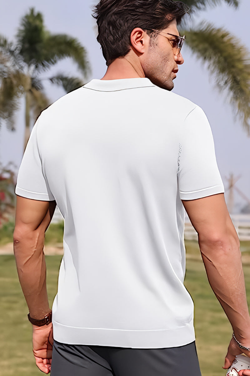 Gentleman&#39;s Favorite: Zip-Neck Jersey Polo (1+ 1 FREE)