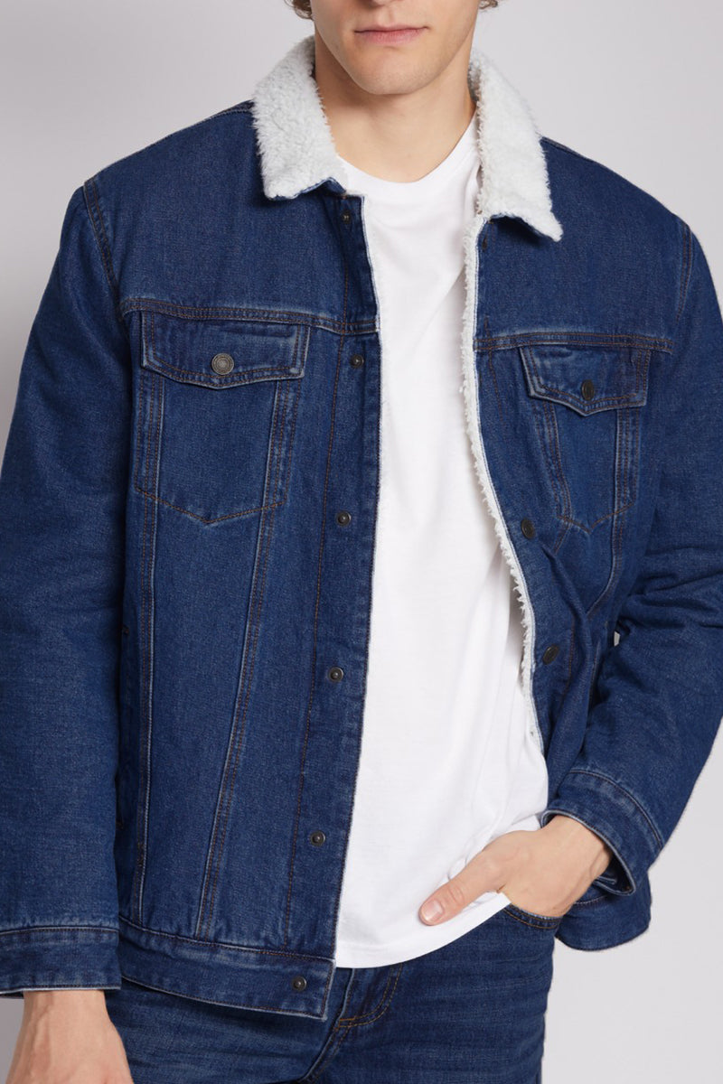 Maverick Sherpa Denim Jacket