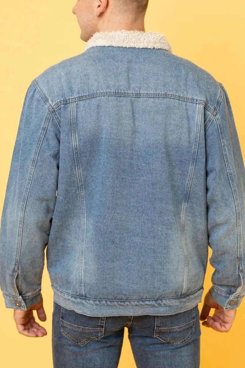 Maverick Sherpa Denim Jacket