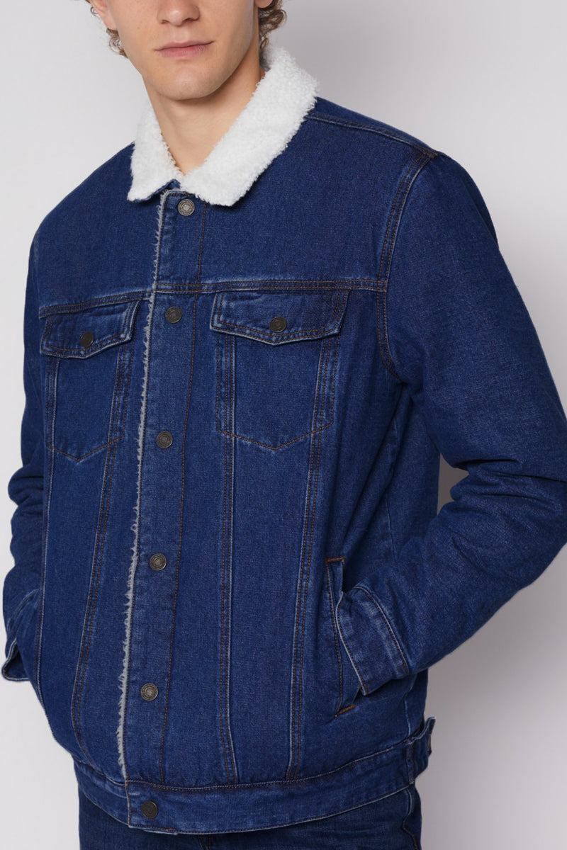 Maverick Sherpa Denim Jacket