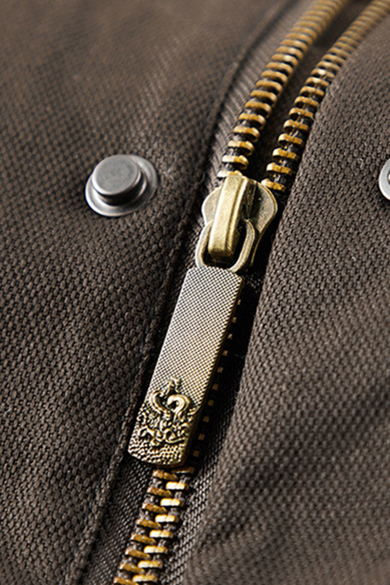 Relaxed Sherpa-Lined Hooded Utility Jacket